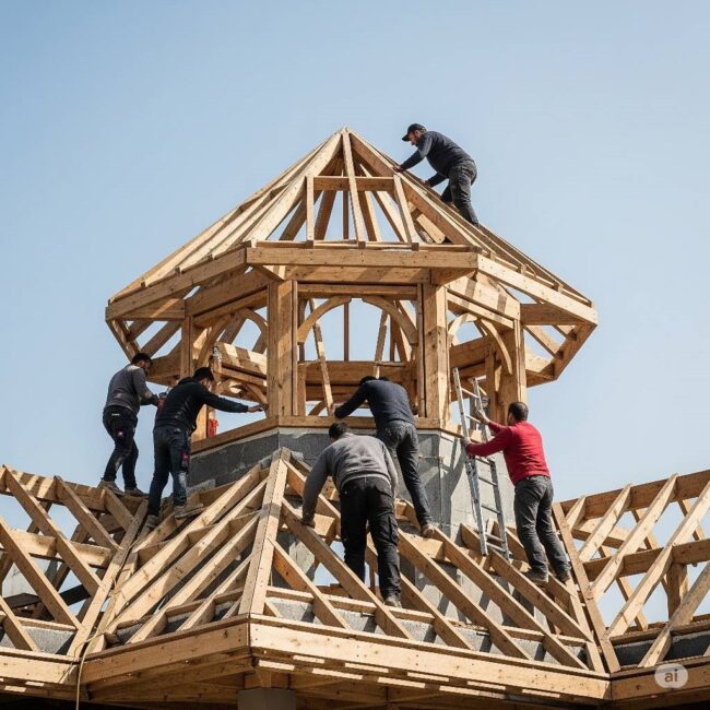 Kule Çatı Sistemleri yapımı