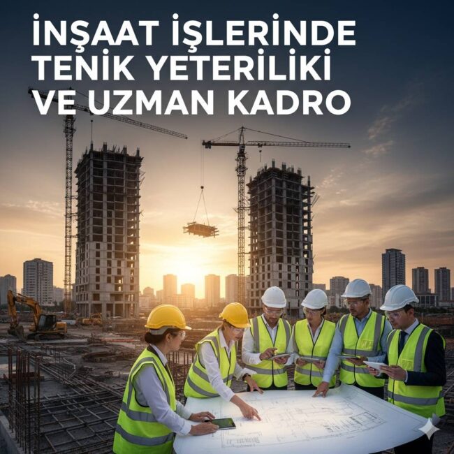 İnşaat işlerinde Teknik Yeterlilik ve Uzman Kadro