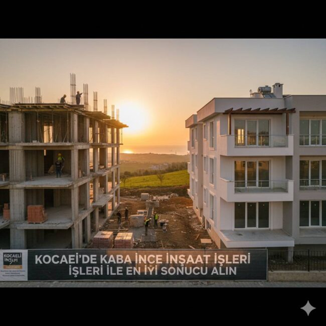 kocaelide kaba ince inşaat işleri ile en iyi sonucu alın