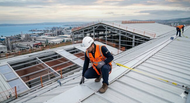 Endüstriyel Çatı Bakımı ve Onarımında Hayati İş Güvenliği Standartları