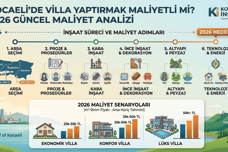 Kocaeli’de Villa Yaptırmak Maliyetli mi 2026 Güncel Maliyet Kocaeli’de Villa Yaptırmak Maliyetli mi 2026 Güncel Maliyet
