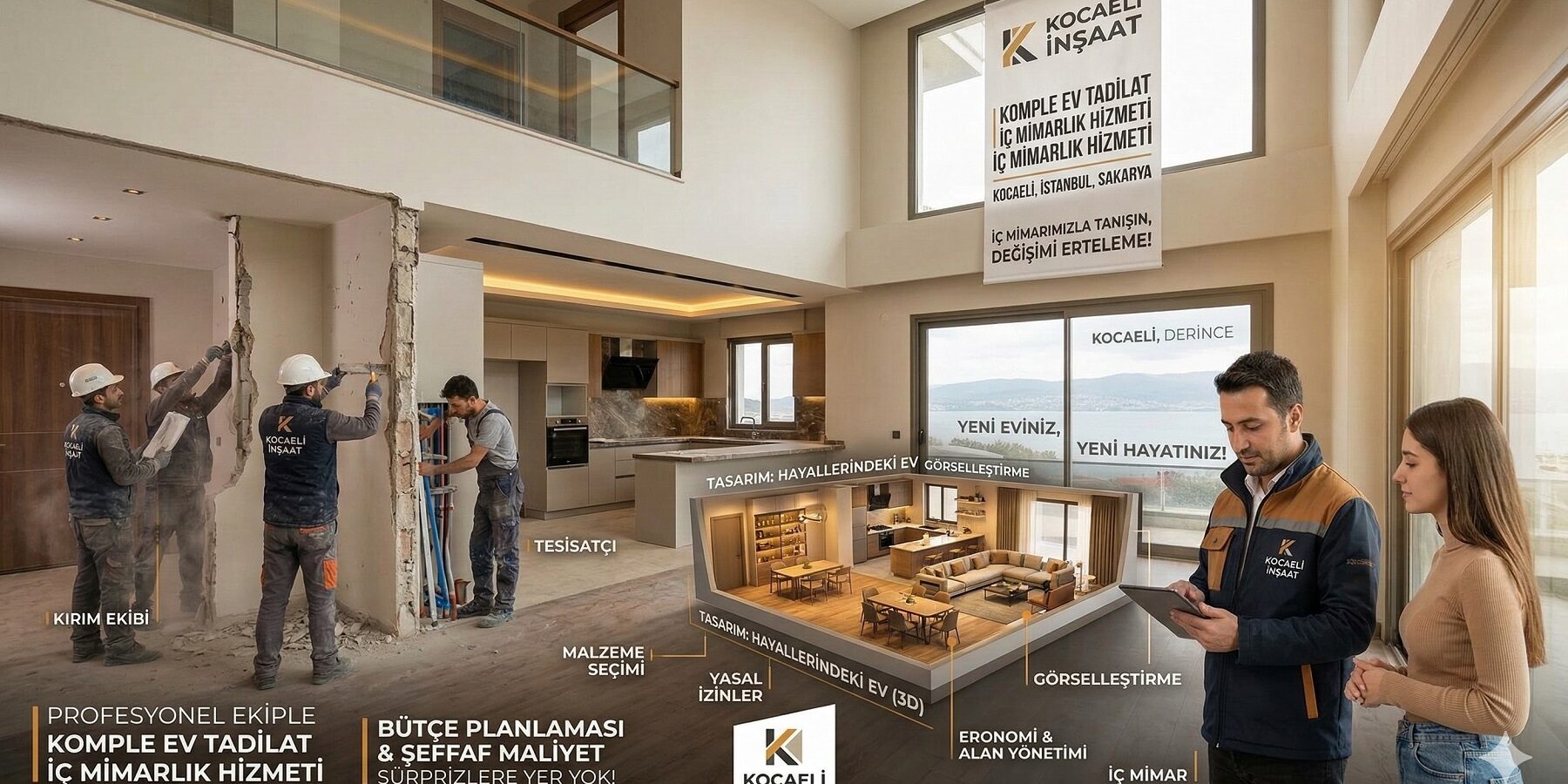 Komple ev tadilat iç mimarlık hizmeti Komple ev tadilat iç mimarlık hizmeti