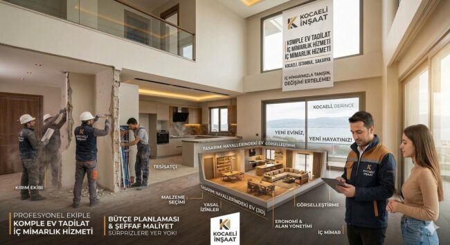 Komple ev tadilat iç mimarlık hizmeti Komple ev tadilat iç mimarlık hizmeti