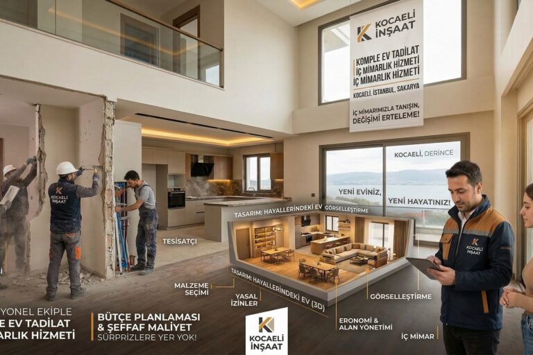 Komple ev tadilat iç mimarlık hizmeti