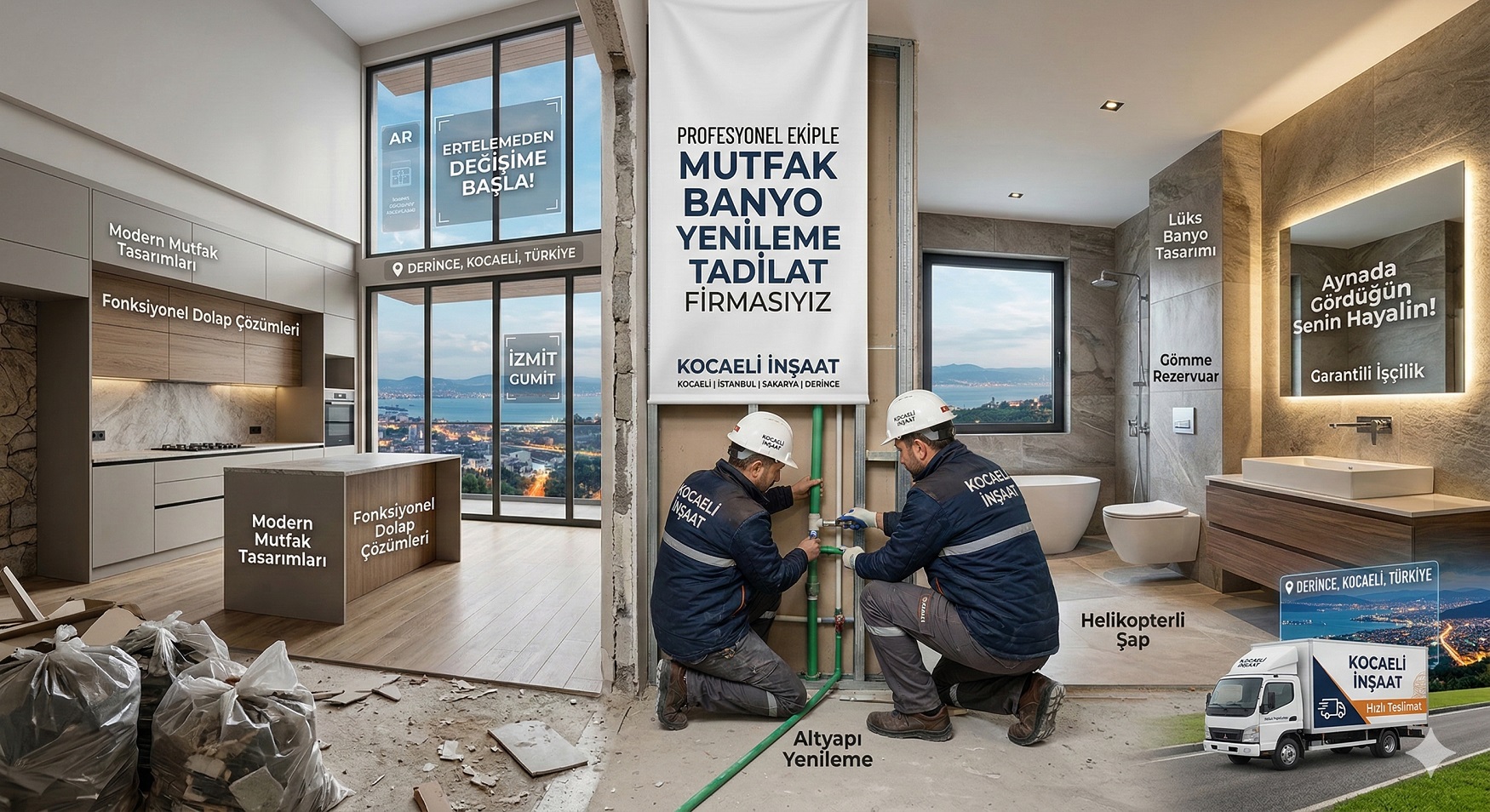 Mutfak banyo yenileme tadilat firmasıyız