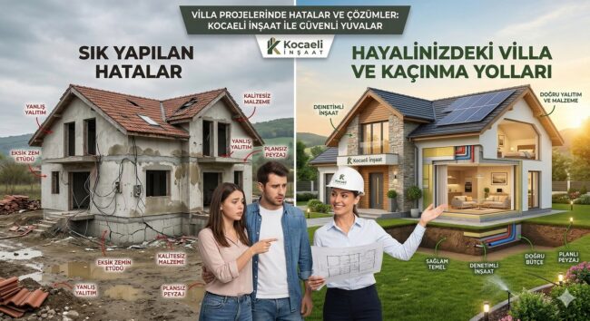 Villa Projelerinde Sık Yapılan Hatalar ve Bunlardan Kaçınma Yolları