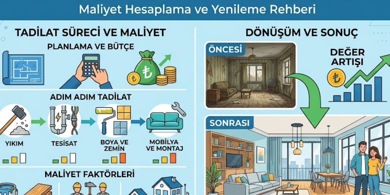 Bir evin tadilatı ne kadar tutar Bir evin tadilatı ne kadar tutar