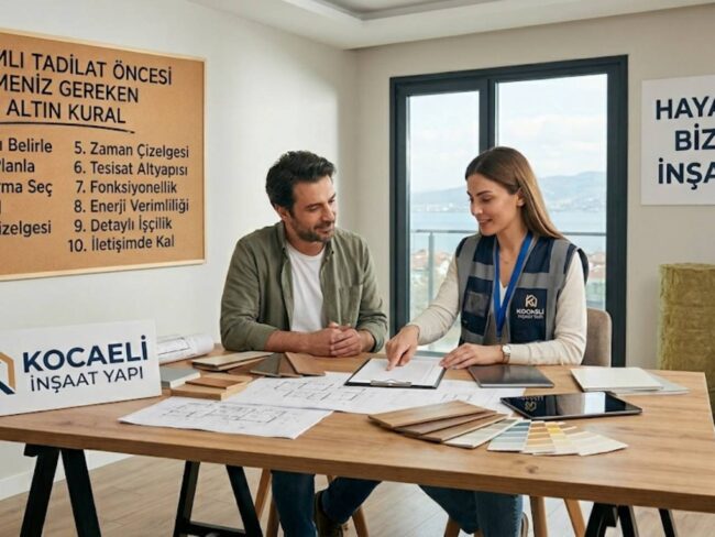 Kapsamlı Tadilat Öncesi Bilmeniz Gereken 10 Altın Kural