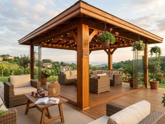 Ahşap veranda