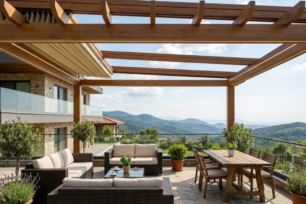 Dış Mekan Ahşap Pergola Sistemleri