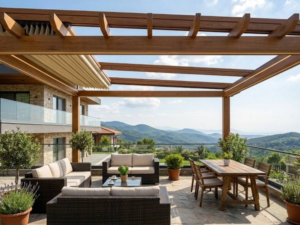 Dış Mekan Ahşap Pergola Sistemleri