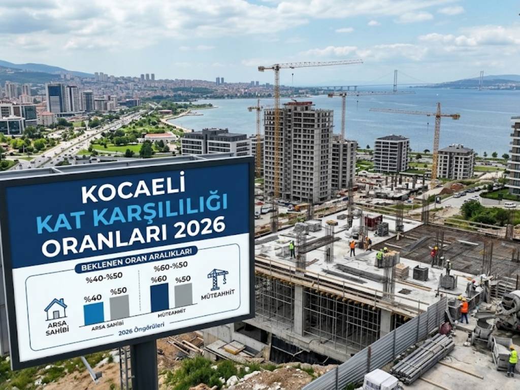 Kocaeli kat karşılığı oranları 2026