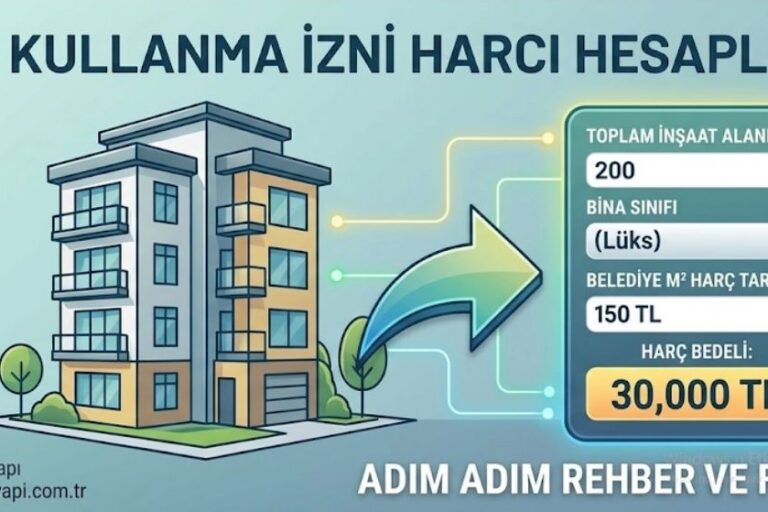 Kocaeli yapı kullanma izni (iskan) harcı hesaplama rehberi 2026