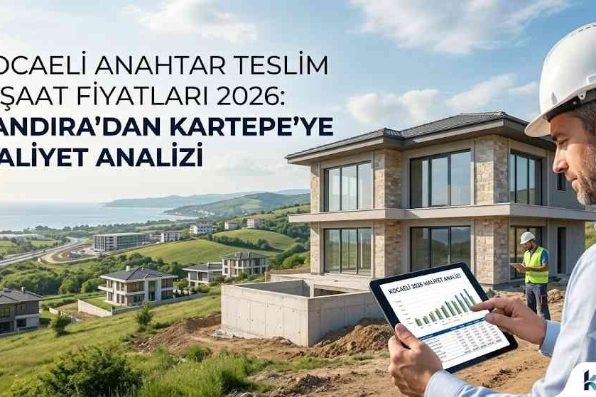 Kocaeli Anahtar Teslim İnşaat Fiyatları 2026 Maliyet Analizi Kocaeli anahtar teslim inşaat fiyatları 2026