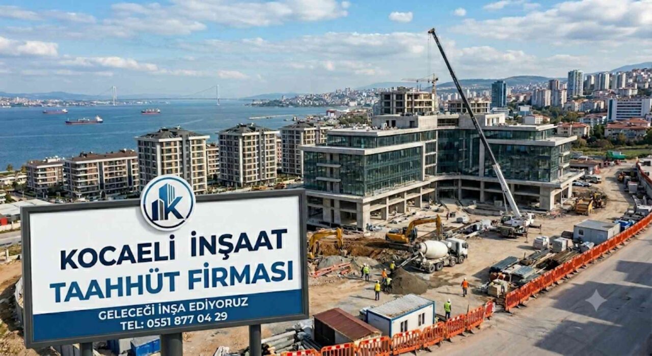 Kocaeli modern kentsel dönüşüm projesi ve inşaat alanı veya Kocaeli İnşaat Taahhüt Firması modern konut projesi dış cephe görünümü