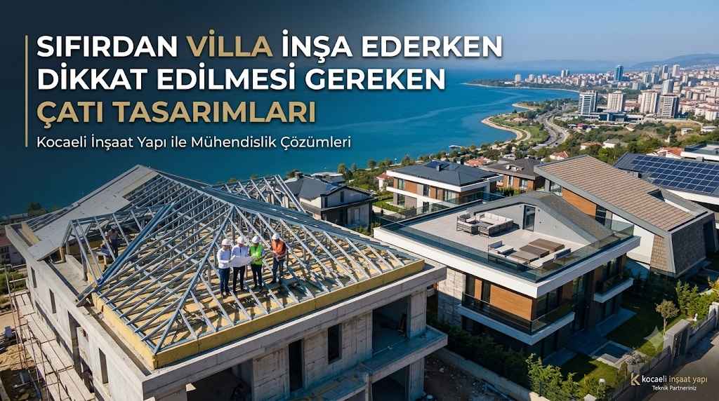 Kocaeli villa çatı tasarımları ve inşaat mühendisliği